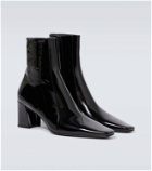 Saint Laurent Rainer 75 patent leather ankle boots