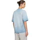 Stone Island Blue 2100002 Combed Organic Cotton Jersey 'Erosion' T-shirt