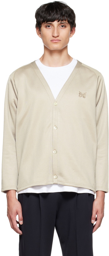 Photo: NEEDLES Beige V-Neck Cardigan