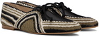 Gabriela Hearst Khaki & Black Hays Loafers