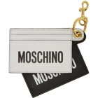 Moschino Black and White Double Card Holder