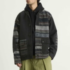 Maharishi Men's Upcycled Patchwork Chore Jacket in Black