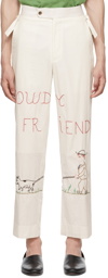 Bode Off-White 'Howdy Friends' Trousers
