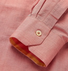 Paul Smith - Coral Slim-Fit Cotton and Linen-Blend Shirt - Coral