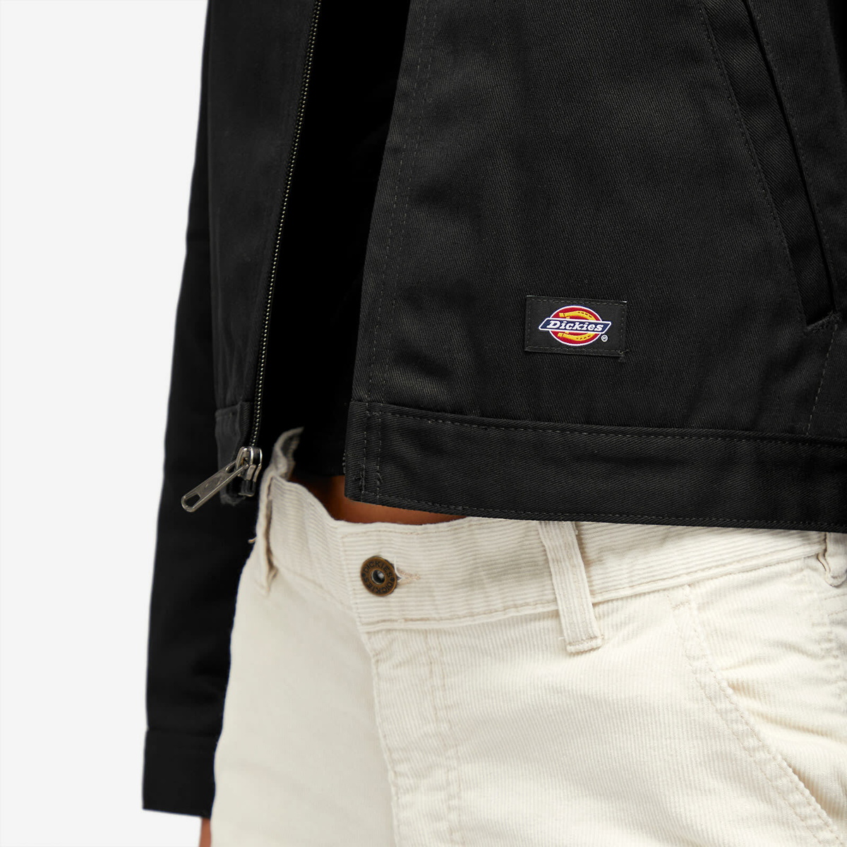 Dickies Women's Unlined Cropped Eisenhower Jacket in Black