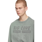 1017 ALYX 9SM Green Big Love Records Long Sleeve T-Shirt