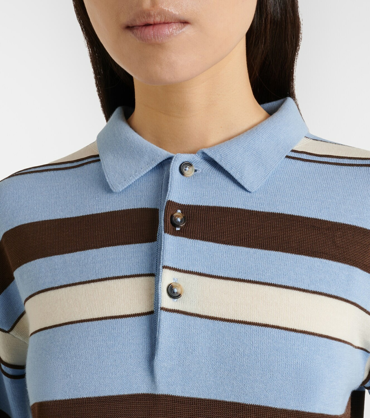 JW Anderson Striped polo shirt