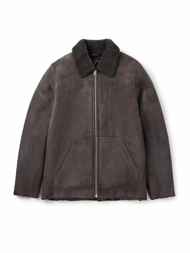 Photo: Rag & Bone - Trent Shearling Jacket - Brown