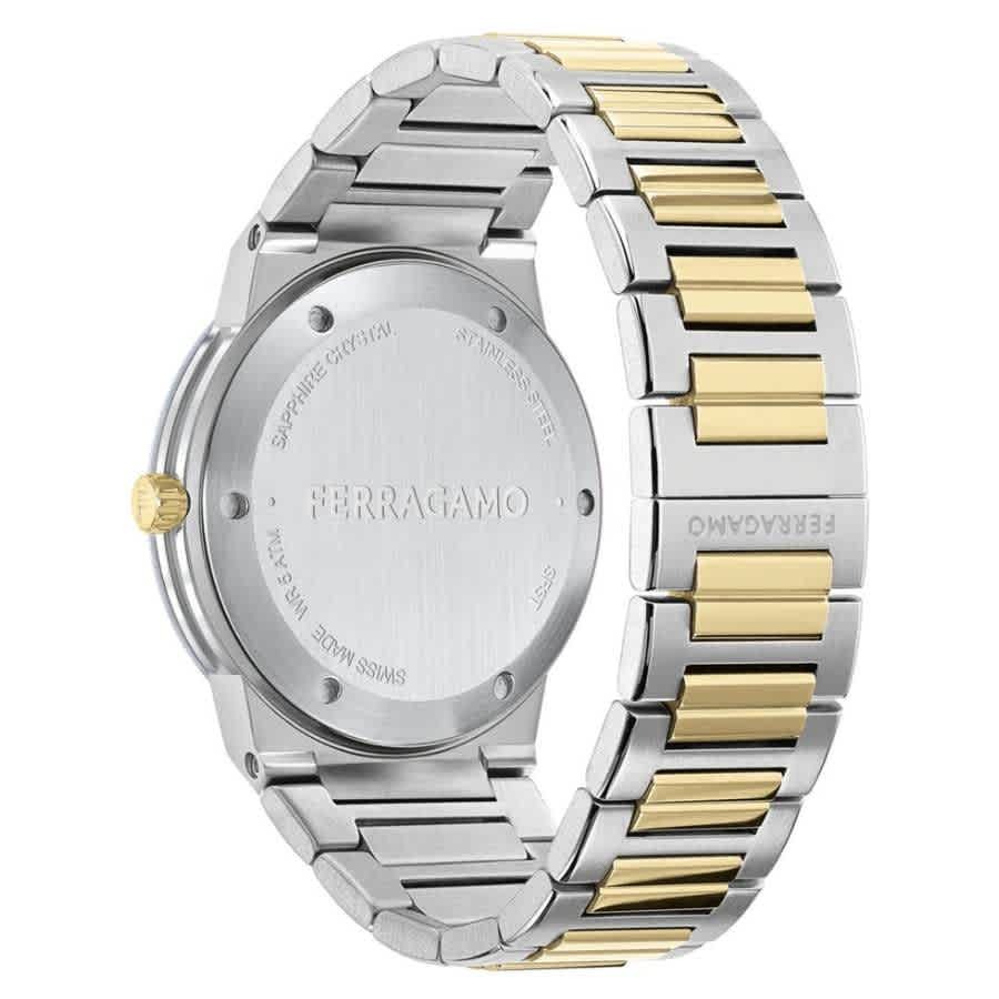 Ferragamo Infinity Sapphire Quartz Green Dial Mens Watch SFST00324