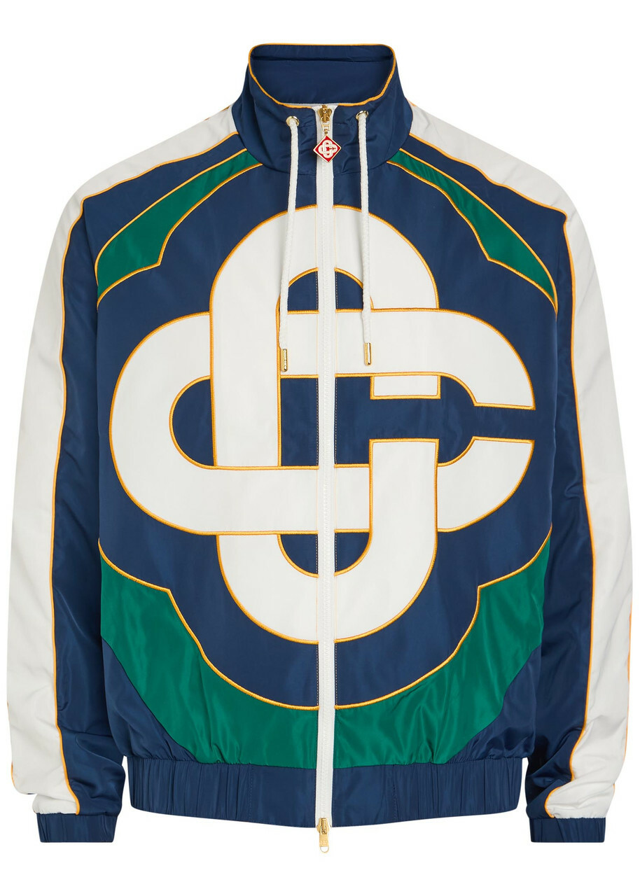 Casablanca Laurel Track Top Blue Track Jackets Casablanca