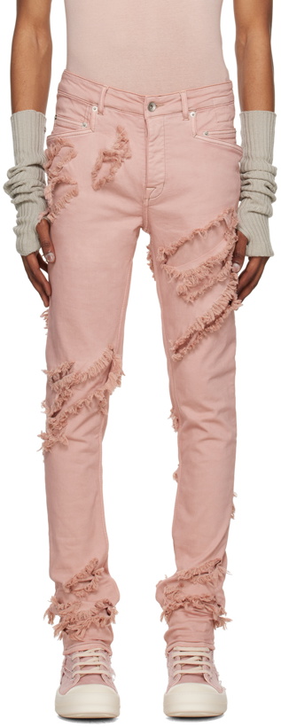 Photo: Rick Owens DRKSHDW Pink Tyrone Cut Jeans