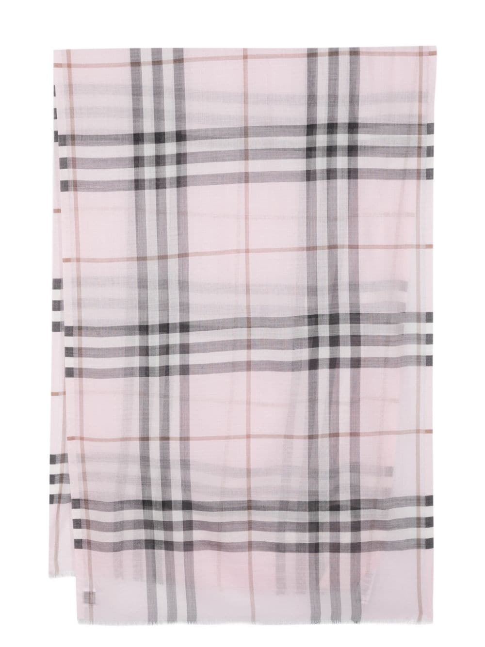Photo: BURBERRY - Giant Check Wool And Silk Blend Scarf