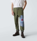 Greg Lauren Patchwork cotton sweatpants