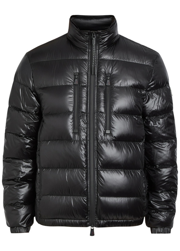 Photo: Moncler Grenoble Logo-appliquéd Padded Shell Jacket Black
