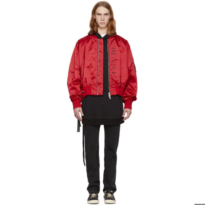 Photo: Unravel Red Explicit Chop Over Bomber Jacket 