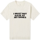 Magic Castles Men's Shoe Gaze T-Shirt in Off White