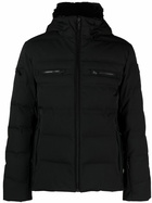Fusalp Black Berlioz Hooded Quilted Ski Jacket