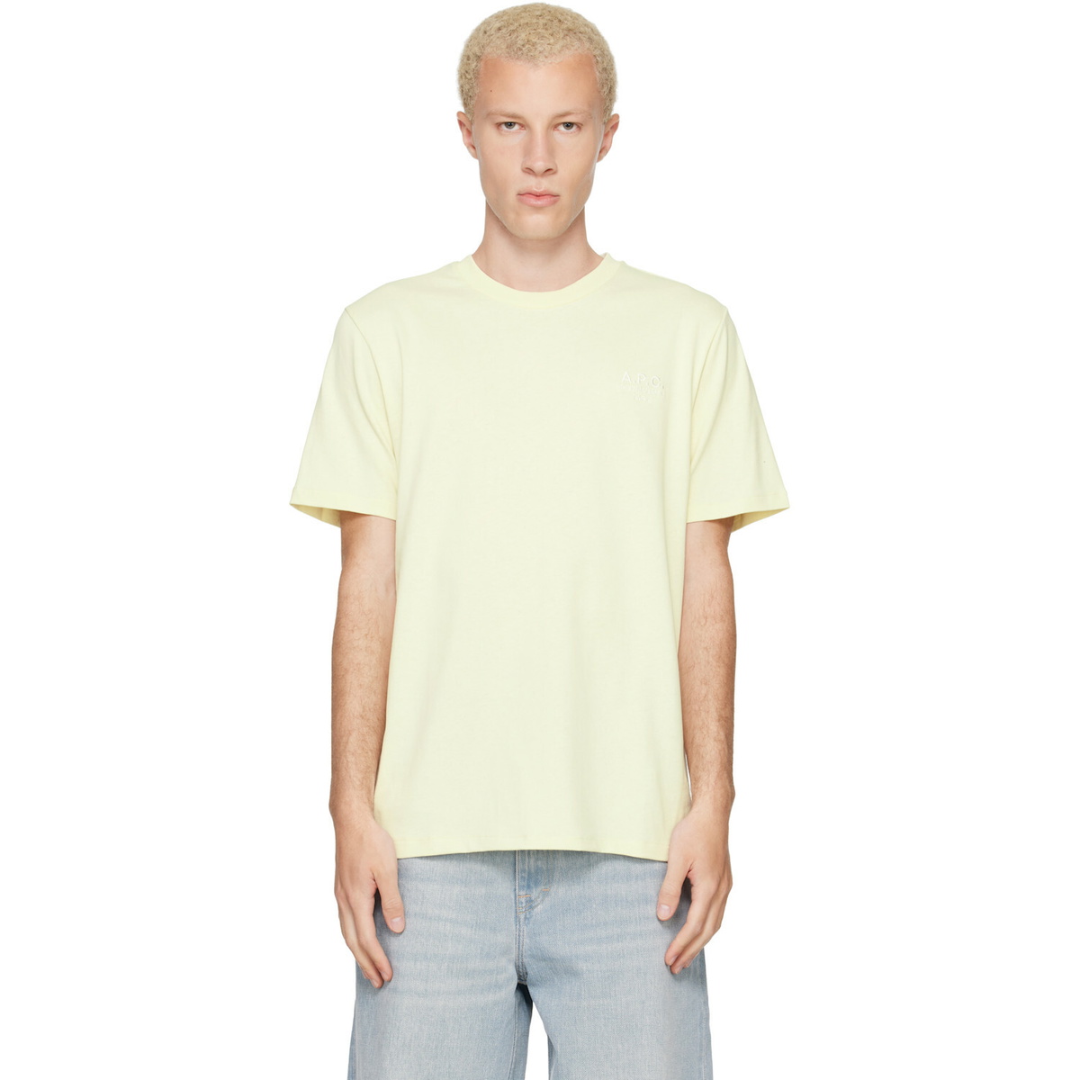 A.P.C. Off-White Standard 'Rue Madame' T-shirt
