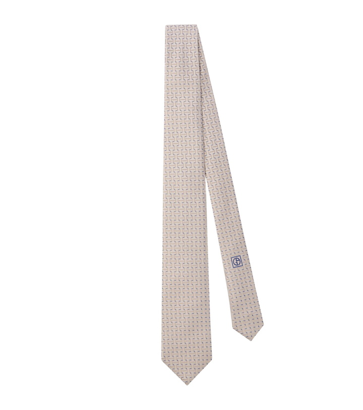Photo: Giorgio Armani Archivio polka-dot silk jacquard tie