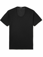 TOM FORD - Silk-Jersey T-Shirt - Black