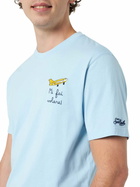 MC2 Saint Barth Man Classic Fit Cotton Jersey T-shirt Portofino With Mi Fai Volare Embroidery