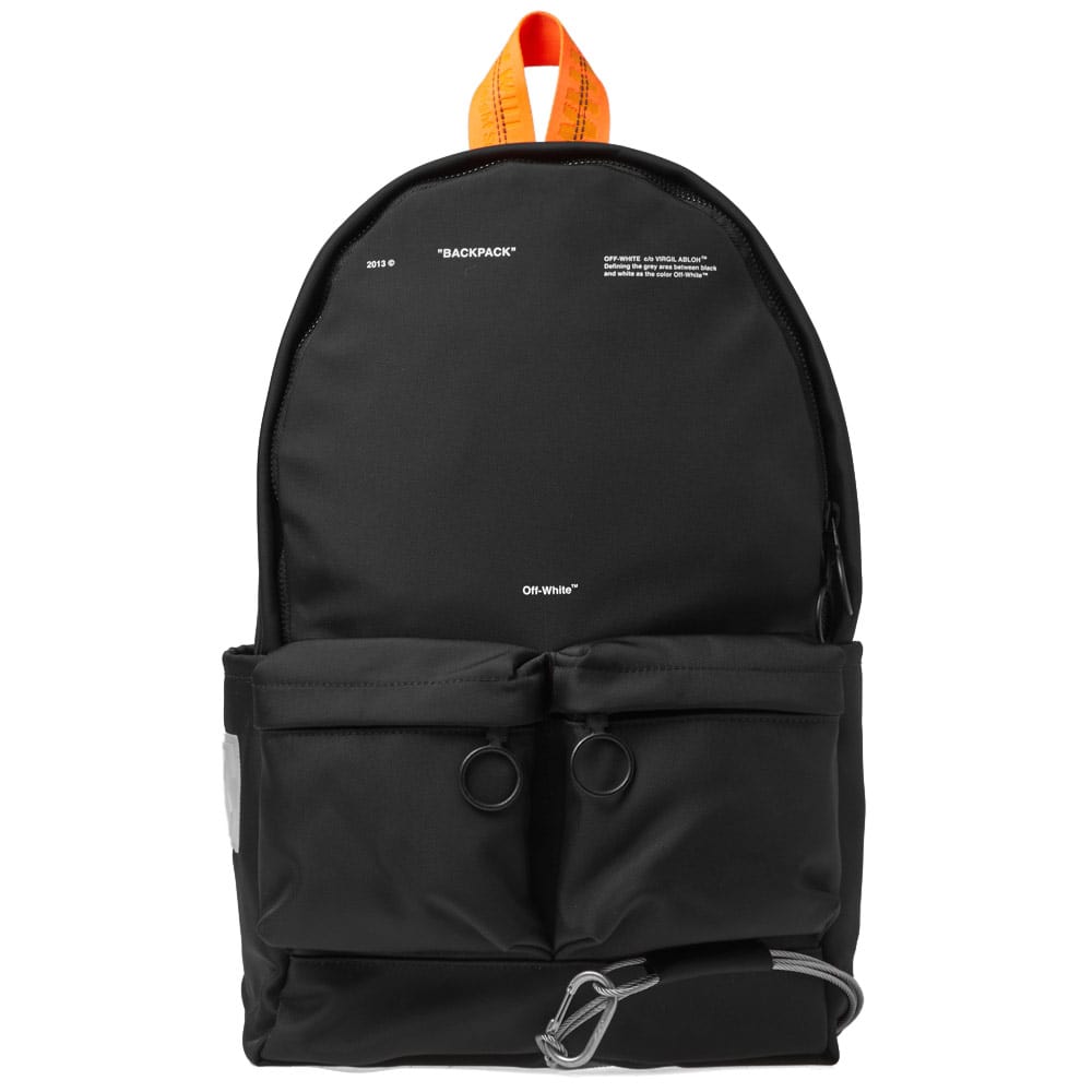 Off white shop backpack orange straps