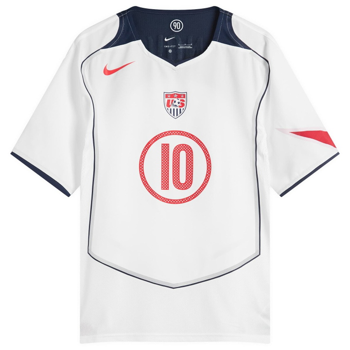 Photo: Nike USA Reissue N&N Short Sleeve Jersey in White/Navy/Red