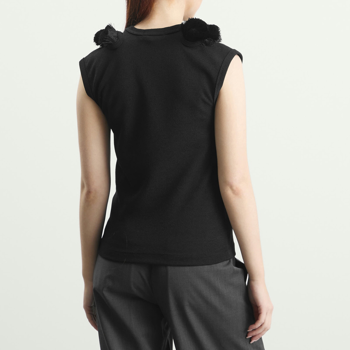 TOGA ARCHIVES Women's TOGA Double Face Jersey Sleeveless Top in Black