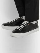 Moncler - Monaco Leather Sneakers - Black