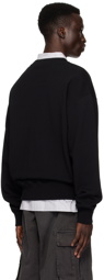 Givenchy Black Crystal-Cut Sweatshirt