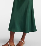 Asceno Lille silk twill slip dress