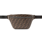 Fendi - Logo-Embossed Leather Belt Bag - Brown
