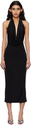 MISBHV Black Cowl Neck Maxi Dress