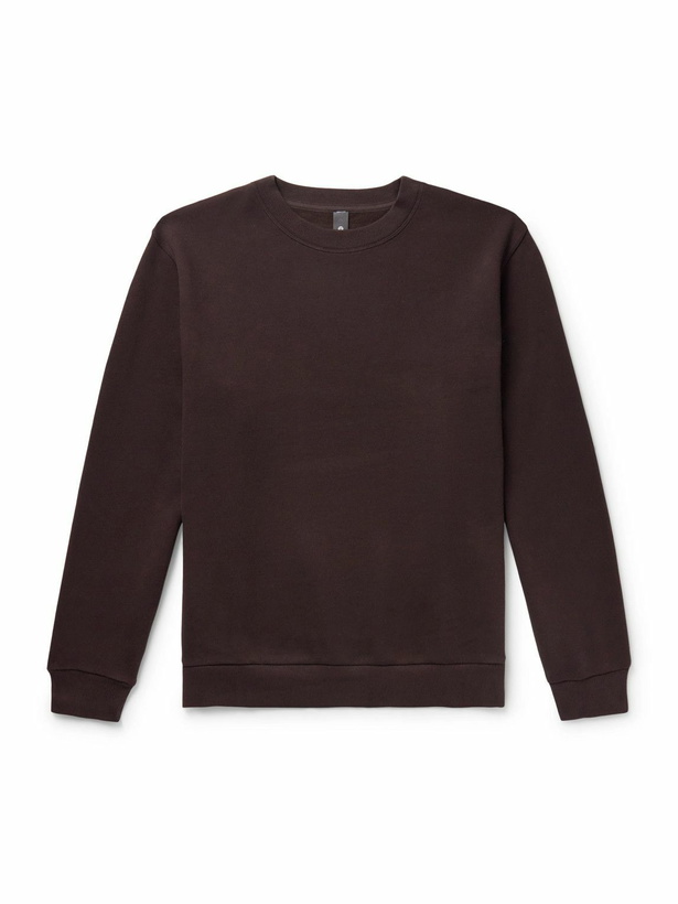 Photo: Lululemon - Steady State Cotton-Blend Jersey Sweatshirt - Brown