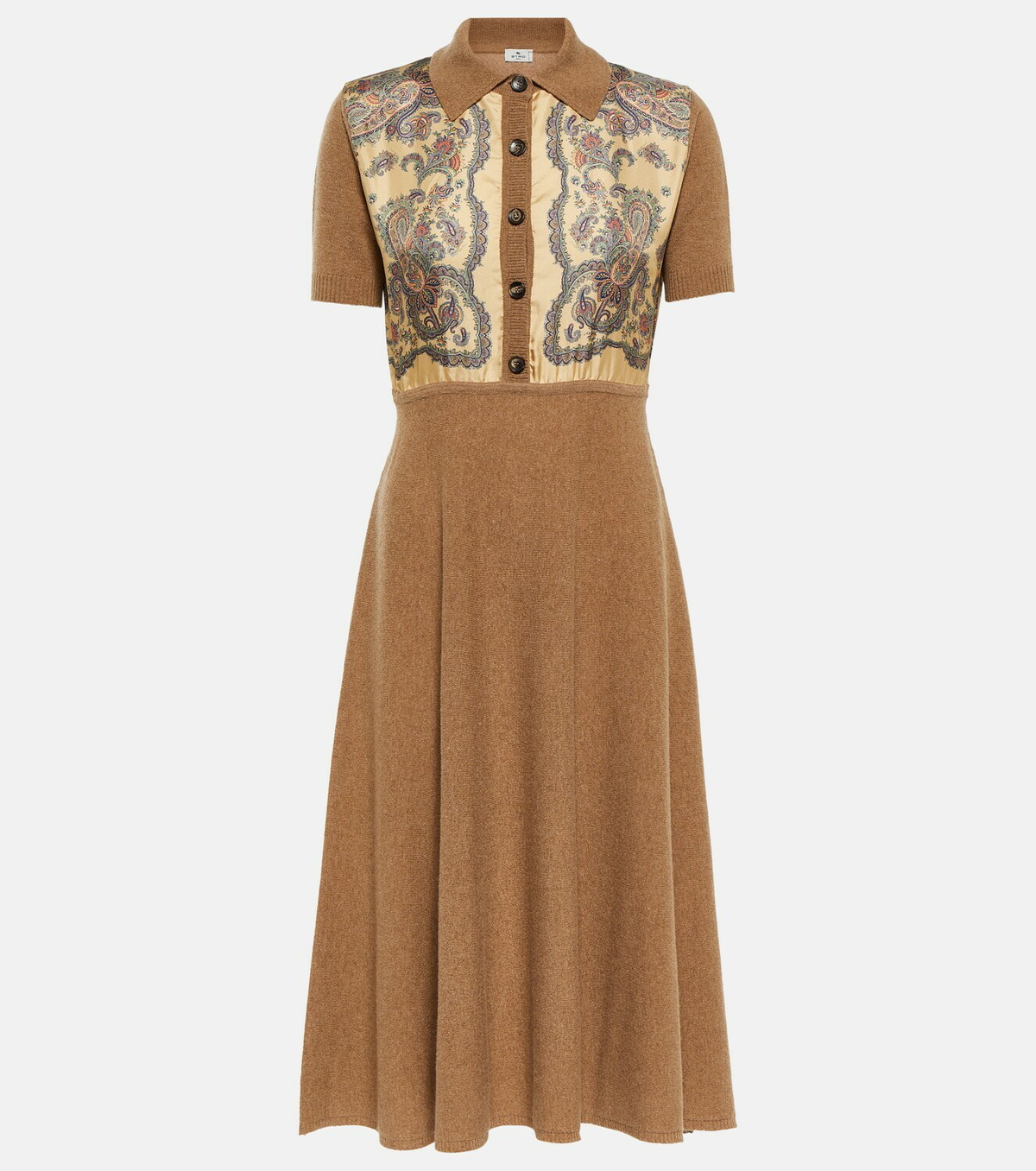 Etro Cashmere, wool, and silk midi dress Etro