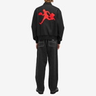 Late Checkout Men's Bellboy Varsity Jacket in Black