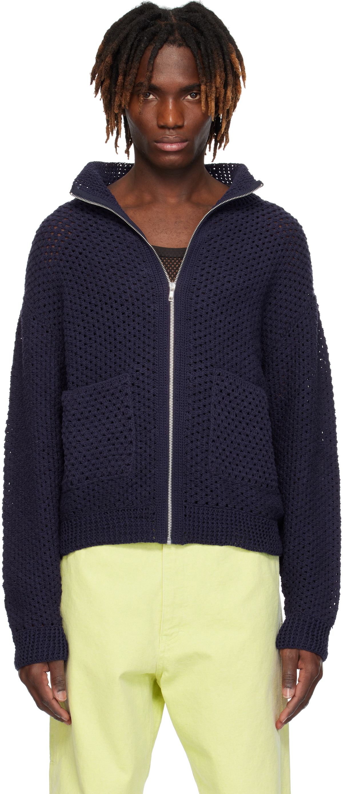 【関税込み】Gimaguas ブラック Pedro ジップアップセーター Gimaguas Black Pedro Zip Up Sweater Gimaguas