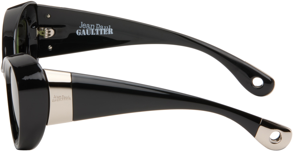 Jean Paul Gaultier Black 'The Parisian Cat' Sunglasses