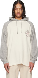 WOOYOUNGMI Off-White & Gray Crown Graphic Hoodie