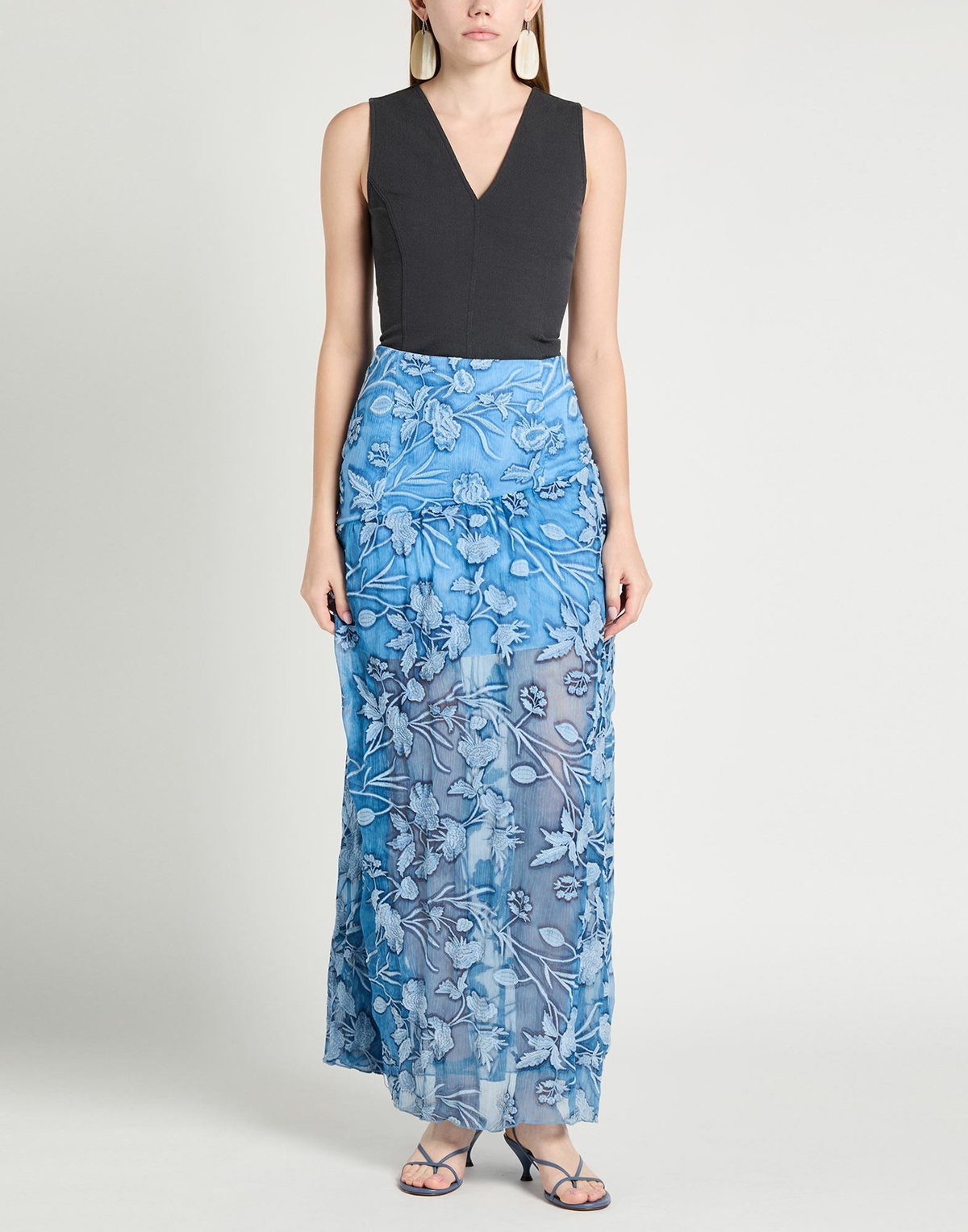 Jijil Womens Maxi skirt in Blue