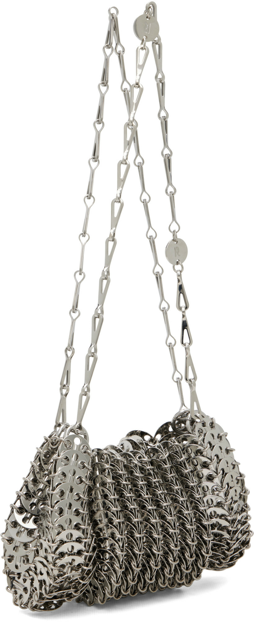Rabanne Silver Brass Shoulder Bag
