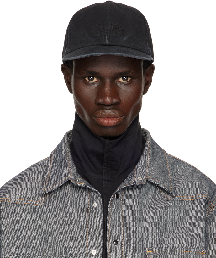 Photo: MM6 Maison Margiela Black Canvas Cap