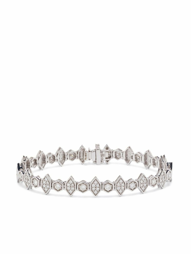Photo: Kolours 18K White Gold Diamond Bracelet