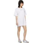 Champion Reverse Weave White Central Script Logo Dress
