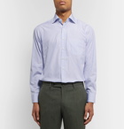 Sid Mashburn - Blue Striped End-on-End Cotton Shirt - Blue