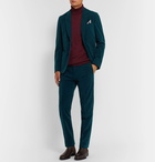 Paul Smith - Aubergine Slim-Fit Cotton and Cashmere-Blend Corduroy Suit Trousers - Blue