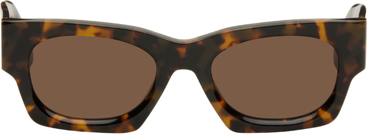 Photo: Palm Angels Brown Bodie Sunglasses