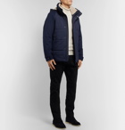 Loro Piana - Storm System Quilted Baby Cashmere and Shell Hooded Jacket - Blue