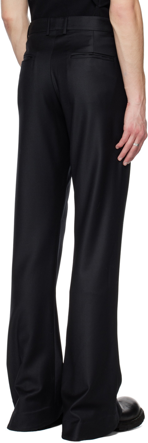 AARON ESH Black Puddle Trousers