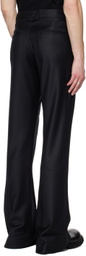 AARON ESH Black Puddle Trousers